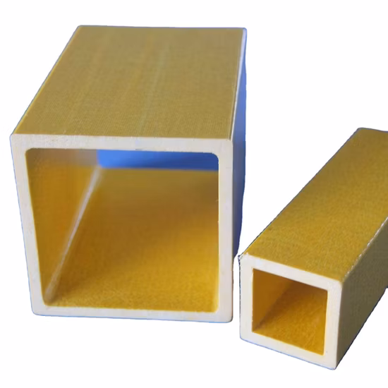 Profil de pultrusion FRP en plastique renforcé de fibre de verre lisse pour l'industrie de la construction