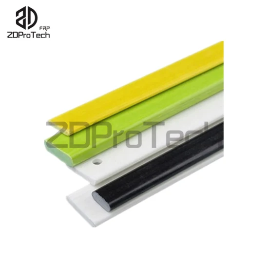 [Vente chaude de mi-année] Profil en fibre de verre noir/bande GRP flexible haute résistance par pultrusion, plat FRP, barre en fibre de verre