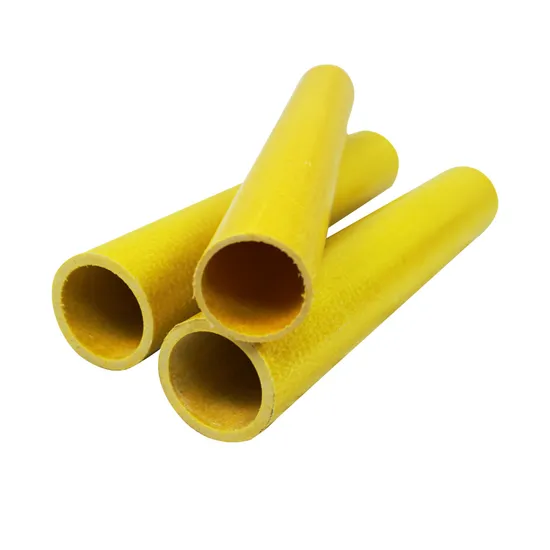 Profil de fibre de verre pultrudé de tubes ronds structurels en fibre de verre GRP de Pultrusion