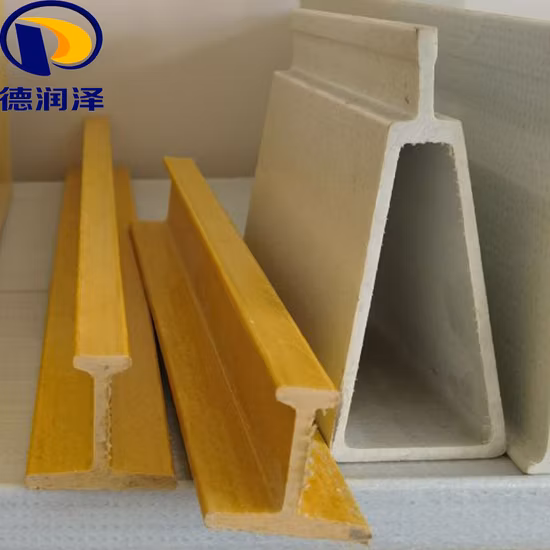 Profils de pultrusion en fibre de verre pour poutre FRP/GRP I Poutres en fibre de verre I
